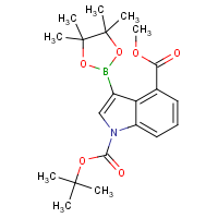 CAS: 1256359-97-3 | OR360733 | 1-BOC-4-(methoxycarbonyl)indole-3-boronic acid, pinacol ester