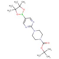 CAS: 940284-98-0 | OR360743 | 2-(4-Boc-piperazino)pyrimidine-5-boronic acid, pinacol ester