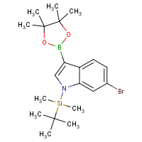 CAS: 1256358-99-2 | OR360771 | 6-Bromo-1-(tert-butyldimethylsilanyl)indole-3-boronic acid, pinacol ester