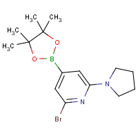 CAS: 1150271-64-9 | OR360815 | 2-Bromo-6-(pyrrolidin-1-yl)pyridine-4-boronic acid, pinacol ester