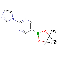 CAS: 1160790-26-0 | OR361277 | 2-(1H-Imidazol-1-yl)pyrimidine-5-boronic acid, pinacol ester