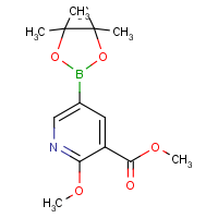 CAS: 1083168-93-7 | OR361326 | 2-Methoxy-3-(carbomethoxy)pyridine-5-boronic acid, pinacol ester