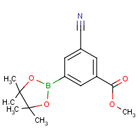 CAS:1352413-06-9 | OR361434 | Methyl 3-cyano-5-(4,4,5,5-tetramethyl-1,3,2-dioxaborolan-2-yl)benzoate