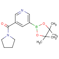 CAS: 1218790-21-6 | OR361583 | 5-(Pyrrolidinocarbonyl)pyridine-3-boronic acid, pinacol ester