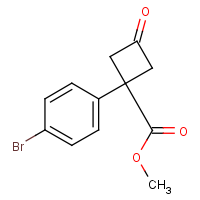 CAS: 1364663-42-2 | OR370015 | Methyl 1-(4-bromophenyl)-3-oxocyclobutanecarboxylate