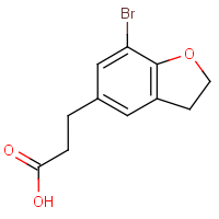 CAS:196597-68-9 | OR370088 | 3-(7-Bromo-2,3-dihydrobenzofuran-5-yl)propanoic acid