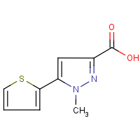 CAS: 869901-15-5 | OR3885 | 1-Methyl-5-(thien-2-yl)-1H-pyrazole-3-carboxylic acid