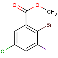 CAS: 933672-36-7 | OR400348 | Methyl 2-bromo-5-chloro-3-iodobenzoate