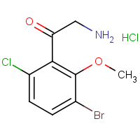 CAS: 1823494-67-2 | OR400375 | 3-Bromo-6-chloro-2-methoxyphenacylamine hydrochloride