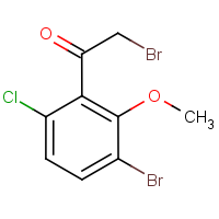 CAS:1823641-81-1 | OR400377 | 3-Bromo-6-chloro-2-methoxyphenacyl bromide