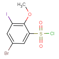 CAS:1935418-28-2 | OR400726 | 5-Bromo-3-iodo-2-methoxybenzenesulphonyl chloride
