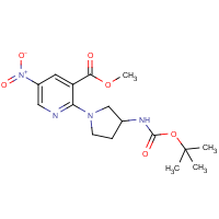 CAS: 1242268-00-3 | OR40413 | Methyl 2-{3-[(tert-butoxycarbonyl)amino]pyrrolidin-1-yl}-5-nitronicotinate