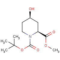 CAS: 181269-87-4 | OR40416 | 1-tert-Butyl 2-methyl cis-4-hydroxypiperidine-1,2-dicarboxylate