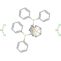 CAS:95464-05-4 | OR40417 | [1,1'-Bis(diphenylphosphino)ferrocene]palladium(II) chloride dichloromethane complex