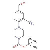 CAS:1272756-58-7 | OR40540 | 4-(2-Cyano-4-formylphenyl)piperazine, N1-BOC protected