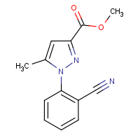 CAS:1272756-57-6 | OR40548 | Methyl 1-(2-cyanophenyl)-5-methyl-1H-pyrazole-3-carboxylate