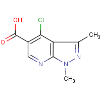 CAS:175201-94-2 | OR4061 | 4-Chloro-1,3-dimethyl-1H-pyrazolo[3,4-b]pyridine-5-carboxylic acid