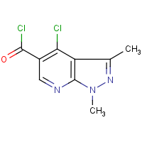CAS: 175201-95-3 | OR4065 | 4-Chloro-1,3-dimethylpyrazolo[3,4-b]pyridine-5-carbonyl chloride
