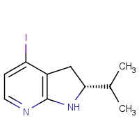 CAS: 2366997-07-9 | OR40694 | (2R)-4-Iodo-2-isopropyl-2,3-dihydro-1H-pyrrolo[2,3-b]pyridine
