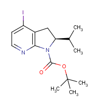CAS: 2366997-14-8 | OR40695 | tert-Butyl (2S)-4-iodo-2-isopropyl-2,3-dihydropyrrolo[2,3-b]pyridine-1-carboxylate