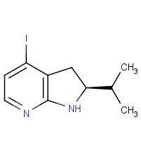 CAS: 2366997-22-8 | OR40696 | (2S)-4-Iodo-2-isopropyl-2,3-dihydro-1H-pyrrolo[2,3-b]pyridine