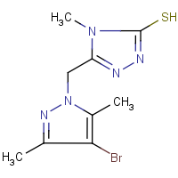 CAS: 175202-35-4 | OR4074 | 5-(4-Bromo-3,5-dimethylpyrazol-1-ylmethyl)-4-methyl-1,2,4-triazole-3-thiol