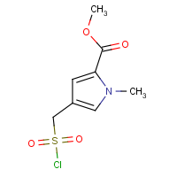 CAS:2228663-06-5 | OR40815 | Methyl 4-[(chlorosulfonyl)methyl]-1-methyl-1H-pyrrole-2-carboxylate