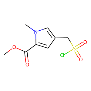 CAS:2228663-06-5 | OR40815 | Methyl 4-[(chlorosulfonyl)methyl]-1-methyl-1H-pyrrole-2-carboxylate