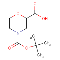 CAS: 189321-66-2 | OR41179 | Morpholine-2-carboxylic acid, N-BOC protected