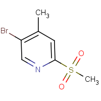 CAS: 1279106-02-3 | OR42264 | 5-Bromo-4-methyl-2-(methylsulphonyl)pyridine