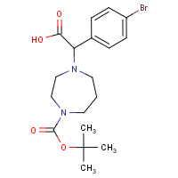 CAS:834884-94-5 | OR4316 | [4-Bromophenyl][4-(tert-butoxycarbonyl)homopiperazin-1-yl]acetic acid