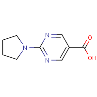 CAS: 253315-06-9 | OR43686 | 2-Pyrrolidin-1-ylpyrimidine-5-carboxylic acid