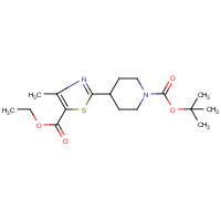 CAS: 852180-50-8 | OR4426 | 4-[5-(Ethoxycarbonyl)-4-methyl-1,3-thiazol-2-yl)piperidine, N-BOC protected