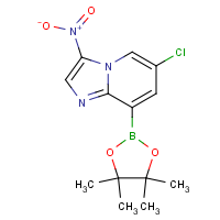 CAS:  | OR450082 | 6-Chloro-3-nitro-8-(4,4,5,5-tetramethyl-1,3,2-dioxaborolan-2-yl)imidazo[1,2-a]pyridine