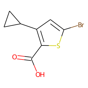 CAS:  | OR45215 | 5-Bromo-3-(cyclopropyl)thiophene-2-carboxylic acid