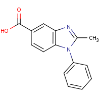 CAS: 92437-43-9 | OR46085 | 2-Methyl-1-phenyl-1H-benzimidazole-5-carboxylic acid