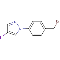 CAS: 1698721-11-7 | OR46263 | 1-[4-(Bromomethyl)phenyl]-4-iodo-1H-pyrazole