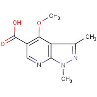 CAS:439109-76-9 | OR4637 | 1,3-Dimethyl-4-methoxy-1H-pyrazolo[3,4-b]pyridine-5-carboxylic acid