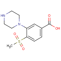 CAS: 1197193-03-5 | OR470065 | 4-(Methylsulfonyl)-3-piperazinobenzoic acid