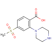 CAS: 1197193-32-0 | OR470067 | 4-(Methylsulfonyl)-2-piperazinobenzoic acid