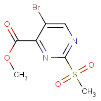 CAS:1060795-14-3 | OR470078 | Methyl 5-Bromo-2-(methylsulfonyl)-4-pyrimidinecarboxylate