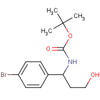 CAS: 898404-64-3 | OR470324 | 3-(Boc-amino)-3-(4-bromophenyl)-1-propanol