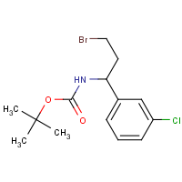 CAS:924817-77-6 | OR470331 | 1-(Boc-amino)-3-bromo-1-(3-chlorophenyl)propane