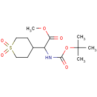 CAS: 1219371-51-3 | OR470365 | Methyl 2-(Boc-amino)-2-(1,1-dioxo-4-tetrahydrothiopyranyl)acetate