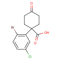 CAS: 1385694-74-5 | OR470518 | 1-(2-Bromo-5-chlorophenyl)-4-oxocyclohexanecarboxylic acid