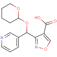 CAS: 2006277-53-6 | OR471396 | 3-[(3-Pyridyl)[(2-tetrahydropyranyl)oxy]methyl]isoxazole-4-carboxylic acid