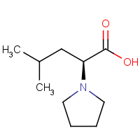 CAS: 753435-75-5 | OR471421 | (S)-4-Methyl-2-(1-pyrrolidinyl)pentanoic acid