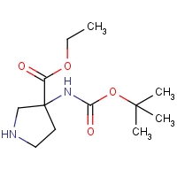 CAS:1613023-56-5 | OR471535 | Ethyl 3-(Boc-amino)pyrrolidine-3-carboxylate