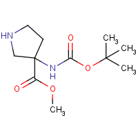 CAS: 1382035-21-3 | OR471536 | Methyl 3-(Boc-amino)pyrrolidine-3-carboxylate