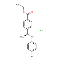 CAS:  | OR475012 | Ethyl 4-[(1S)-1-(4-bromoanilino)ethyl]benzoate hydrochloride